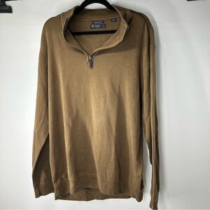 Daniel Cremieux Brown Half-Zip Pullover